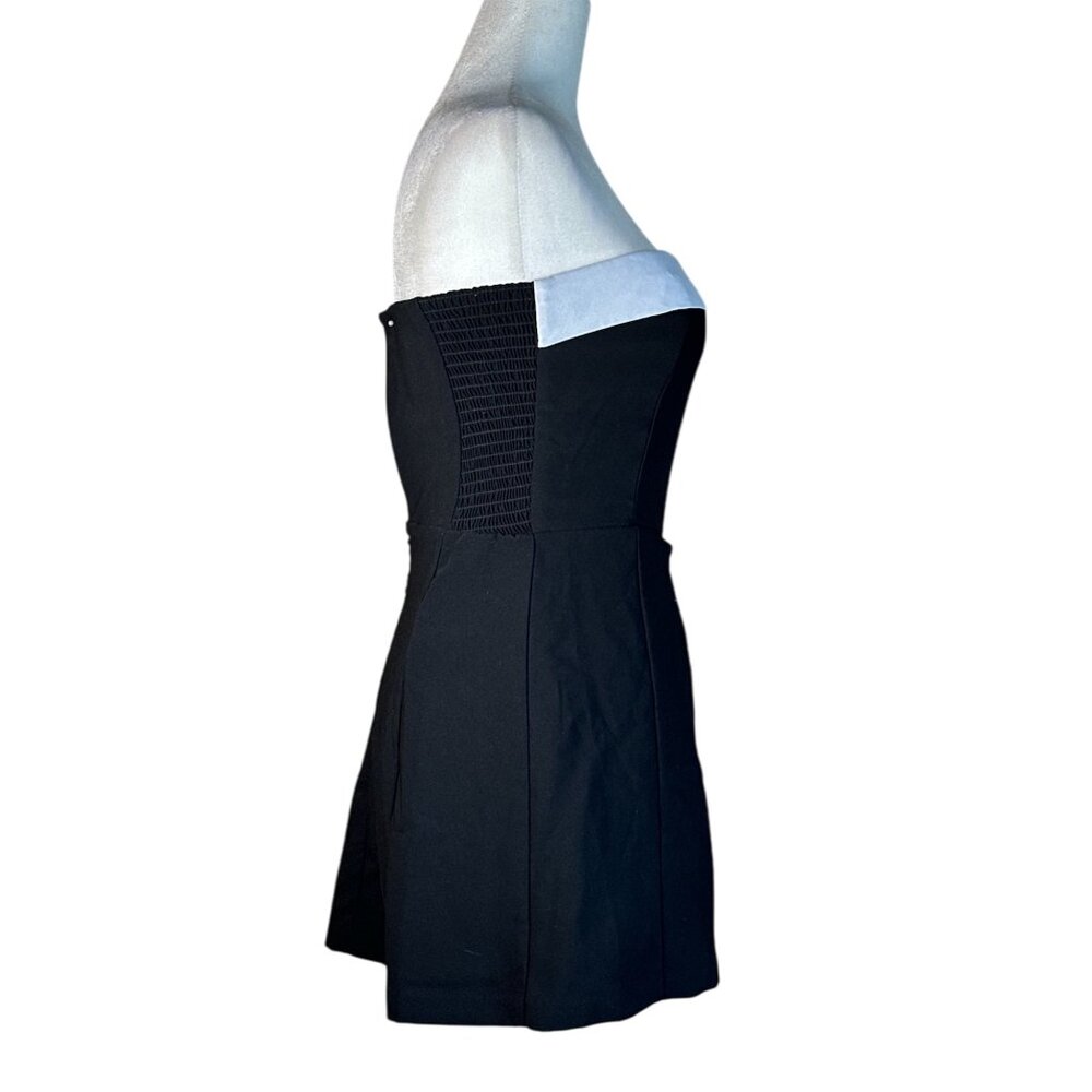 Amanda Uprichard Kerry Skort Romper in Black & Ivory X-Small New Womens Dressy - Picture 6 of 15